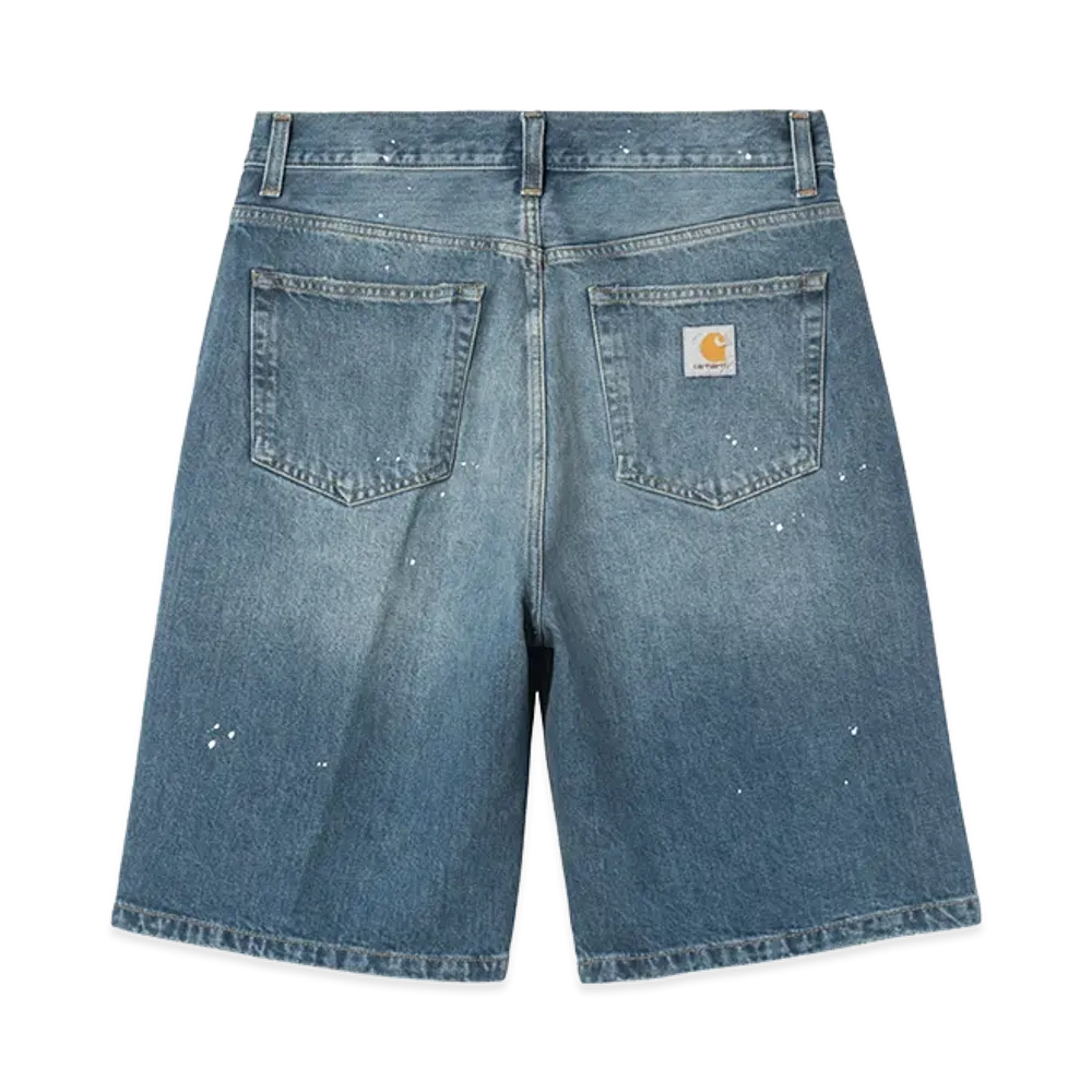 Carhartt WIP Landon Short "Blue/Destroy Wash/Splatter"