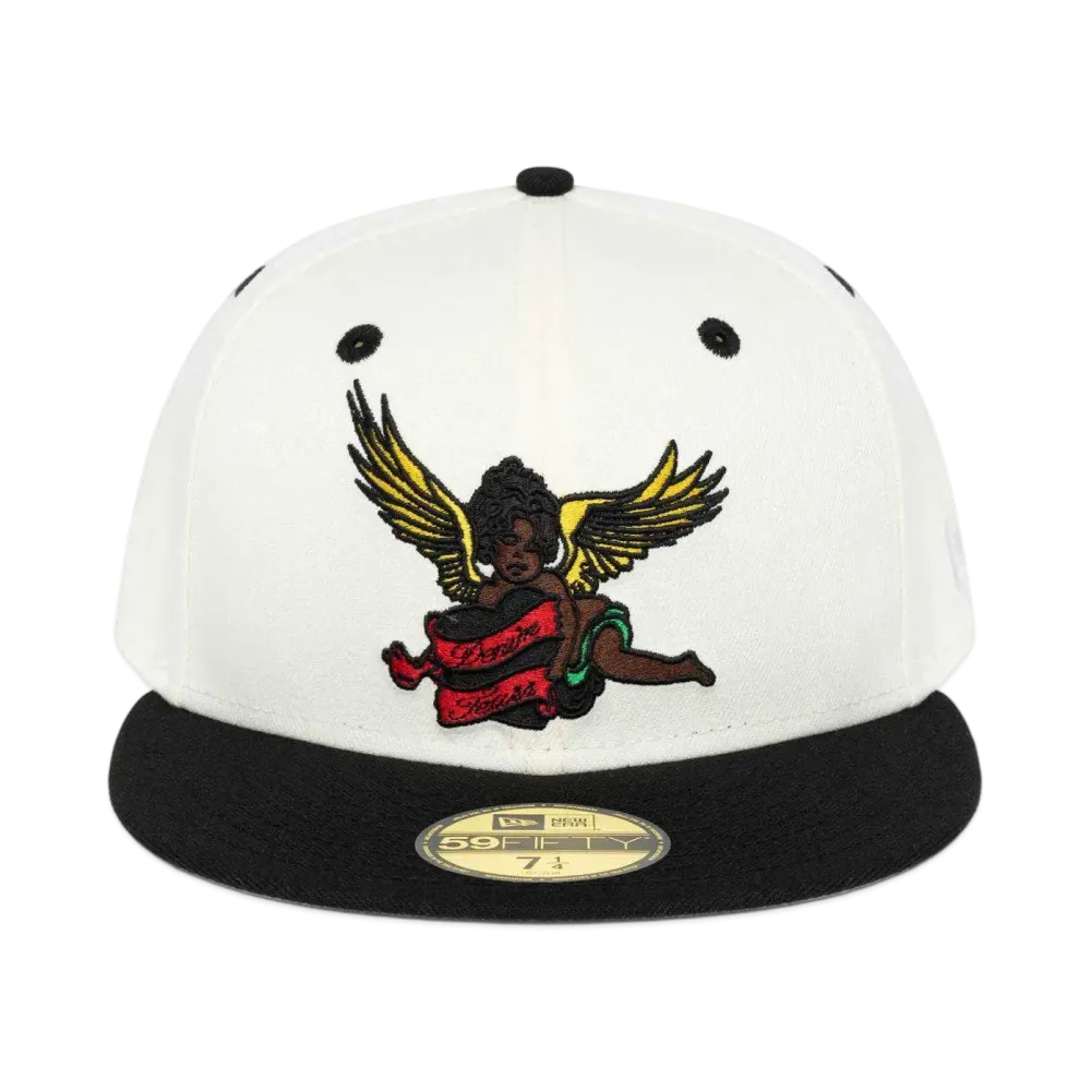 DENIM TEARS Black Cherub New Era Hat "Natural"