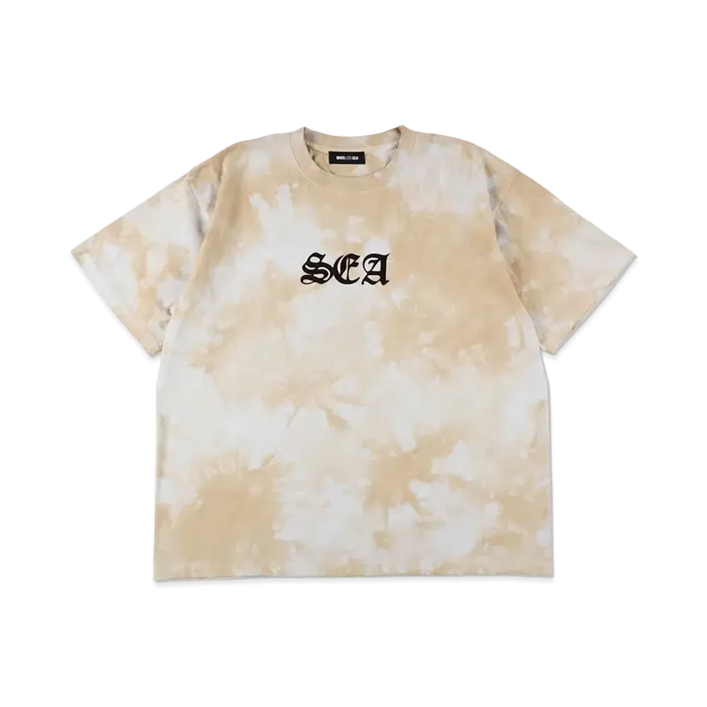 WIND AND SEA Tie-Dye Logo S/S Tee "Beige"