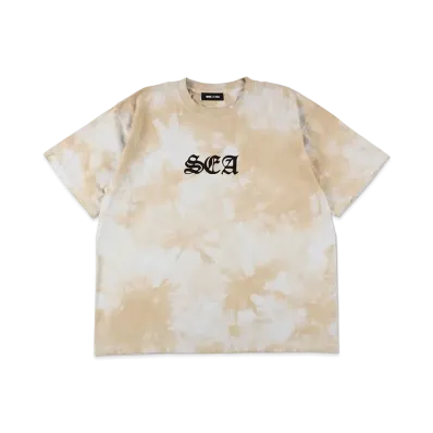 WIND AND SEA Tie-Dye Logo S/S Tee "Beige"