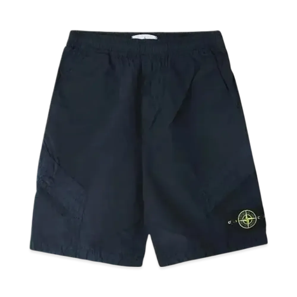 Stone Island L1719 Nylon Metal in Econyl Regenerated Nylon Comfort Fit Bermuda Shorts - 24SS "Blue"