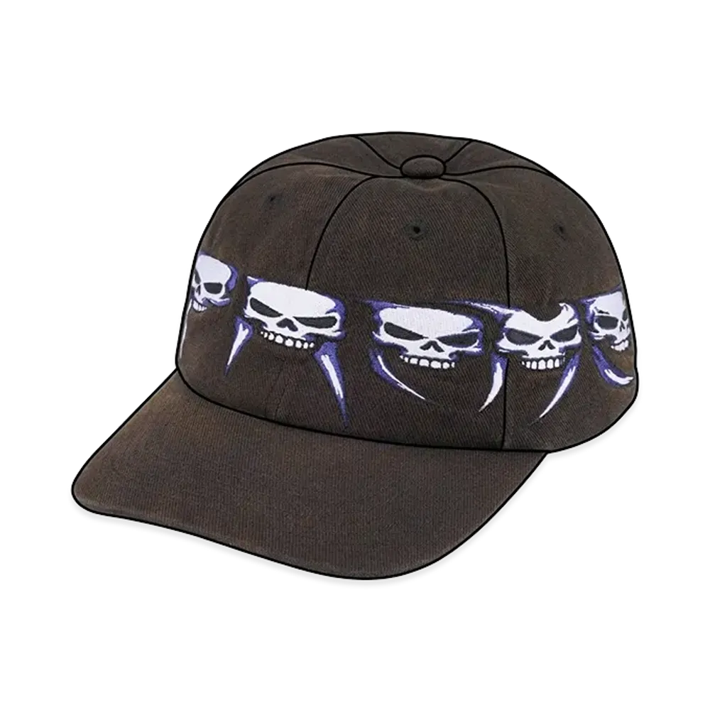 Supreme Skulls Spellout 6-Panel "Black"