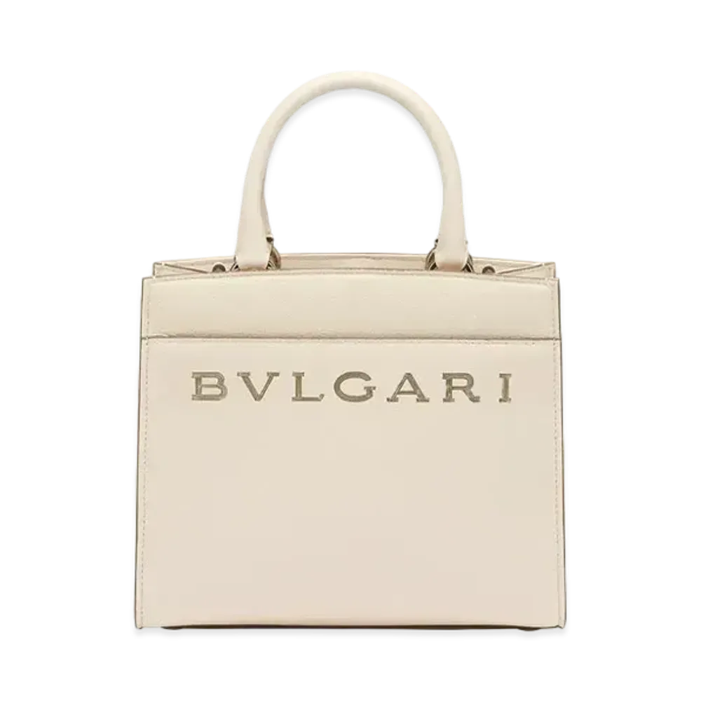 BVLGARI Logo Tote "Ivory"