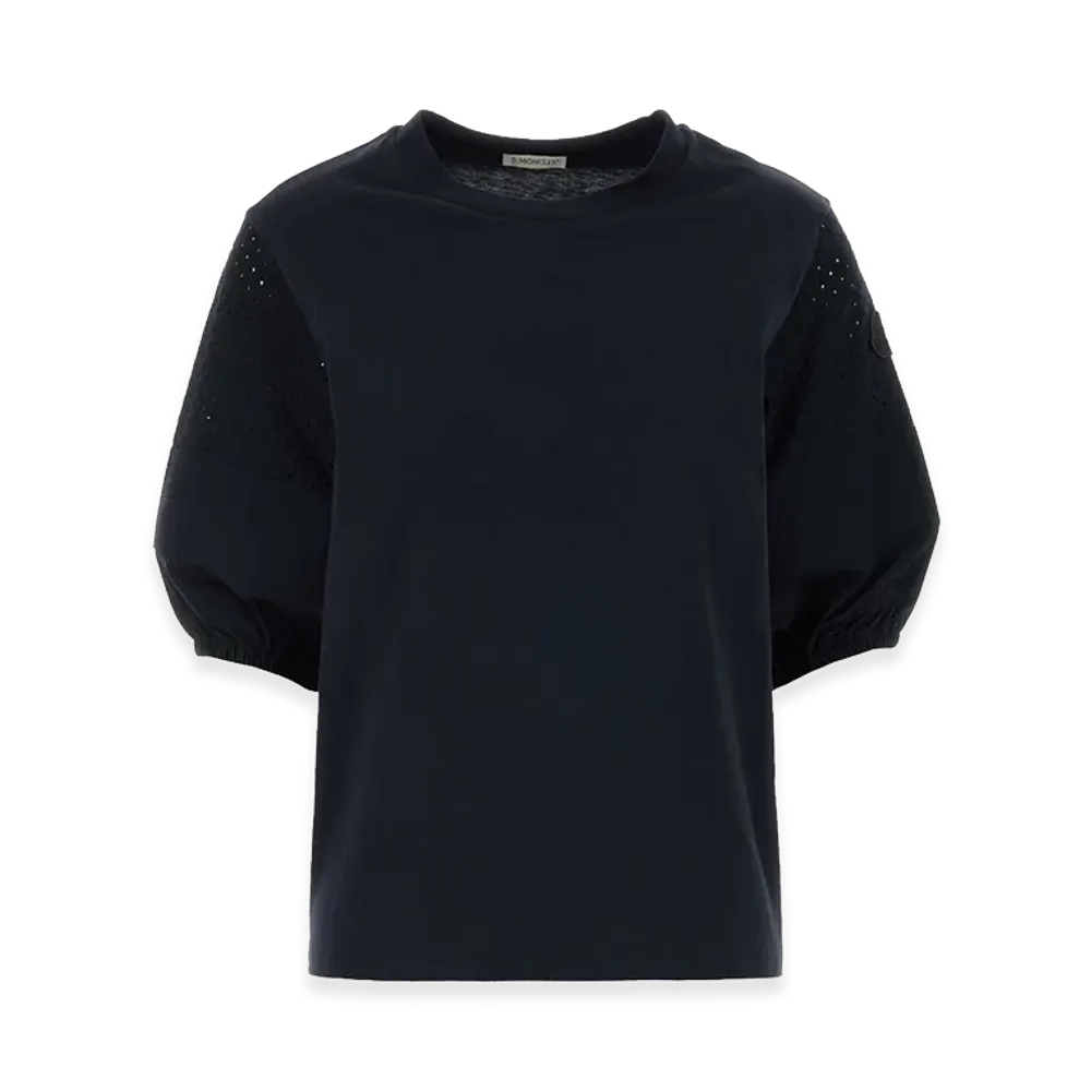 MONCLER Women's Cotton T-Shirt "Navy Blue"