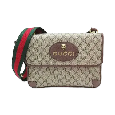 GUCCI Neo Vintage Messenger Bag "Beige/Ebony"