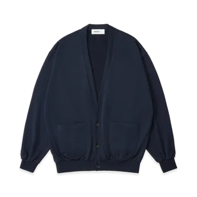 everyone Light Weight Cotton Cardigan "Navy"