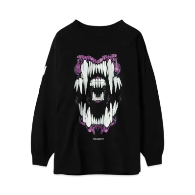 MASSES T-SHIRT L/S BITE "BLACK"