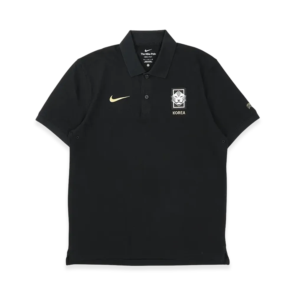 Nike 2026 South Korea Short Sleeve Polo "Black"