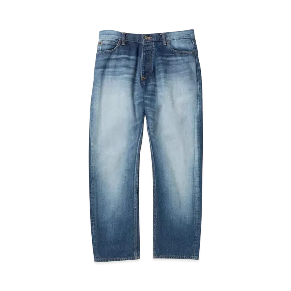 BlackEyePatch EMBLEM BAGGY JEANS "Washed Indigo"