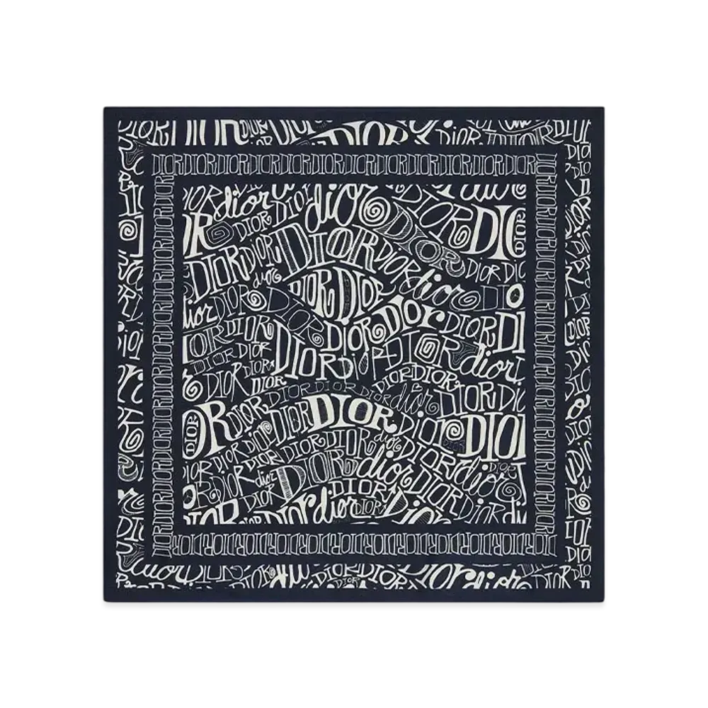 Dior x Shawn Stussy Bandana "Navy"
