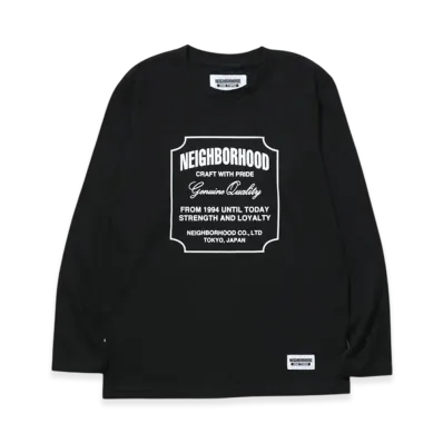 NEIGHBORHOOD Ot. Tee LS-6 "Black"