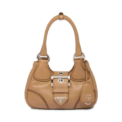 PRADA Moon Padded Nappa Leather Bag "Caramel"