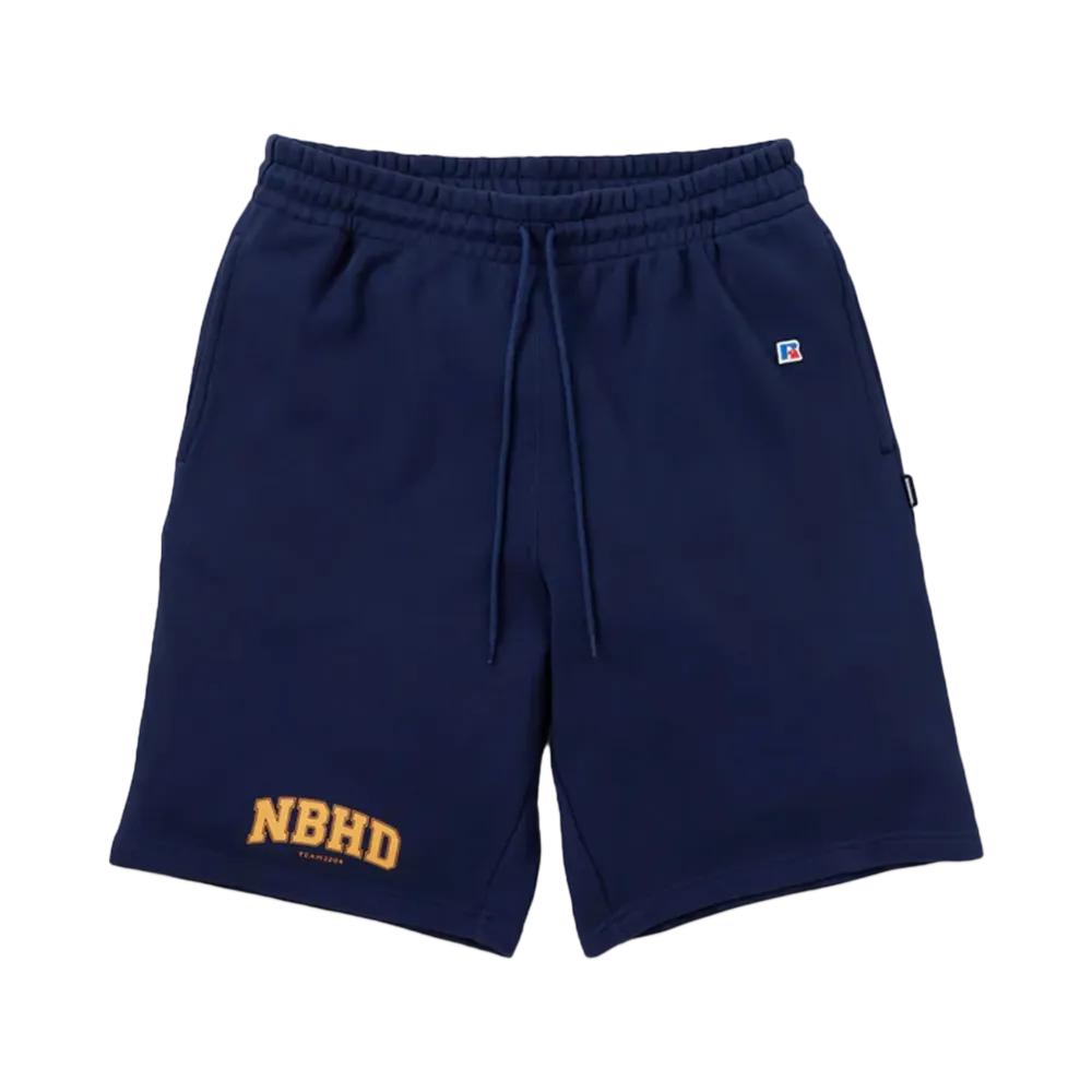 NEIGHBORHOOD x RUSSELL ATHLETIC . Sweat Short Pants "Navy"