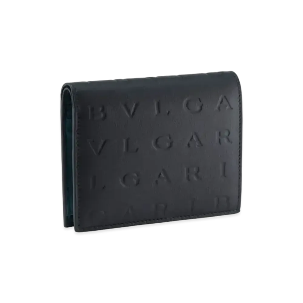 BVLGARI BVLGARI Logo Infinitum Compact Wallet "Black"