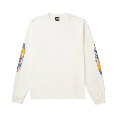 Stussy Two Star LS Tee Pigment Dyed "Natural"