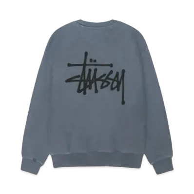 Stussy Basic Crew Pigment Dyed "Navy"