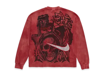 Travis Scott Cactus Jack x Nike Tie Dye Thermal Rhinestone Longsleeve "Red"