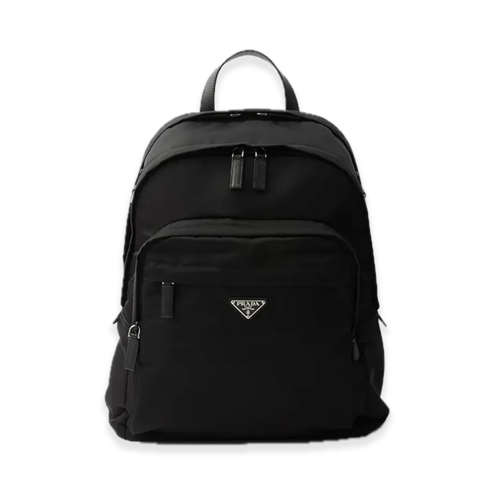 PRADA Re-Nylon x Saffiano Leather Backpack "Black"