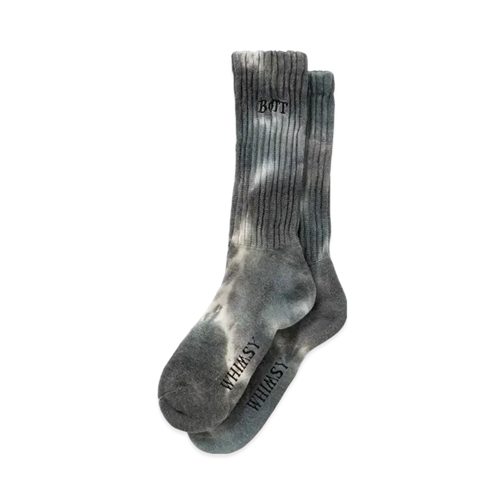 BoTT x WIMSY Tie-Dye Socks "Black"