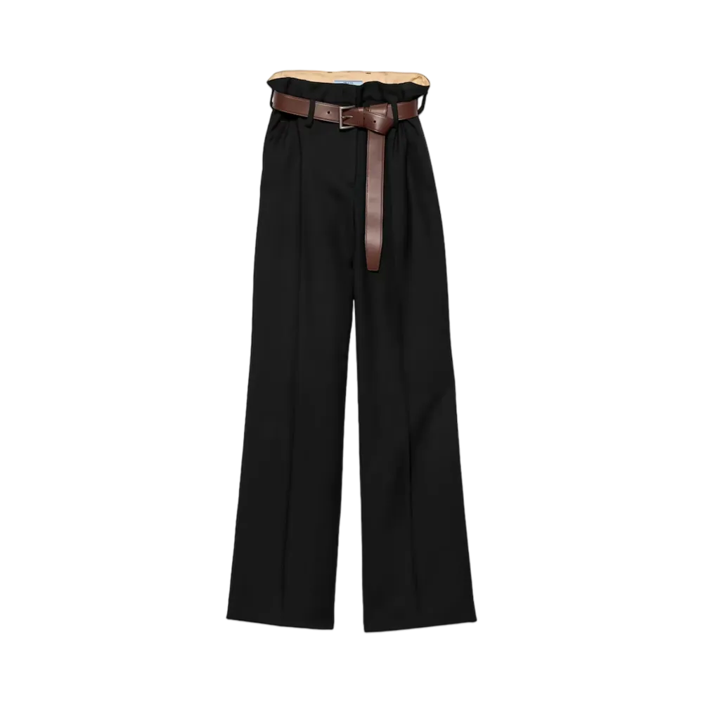 PRADA Women's Gabardine Pants "Black"