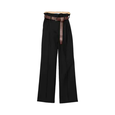 PRADA Women's Gabardine Pants "Black"