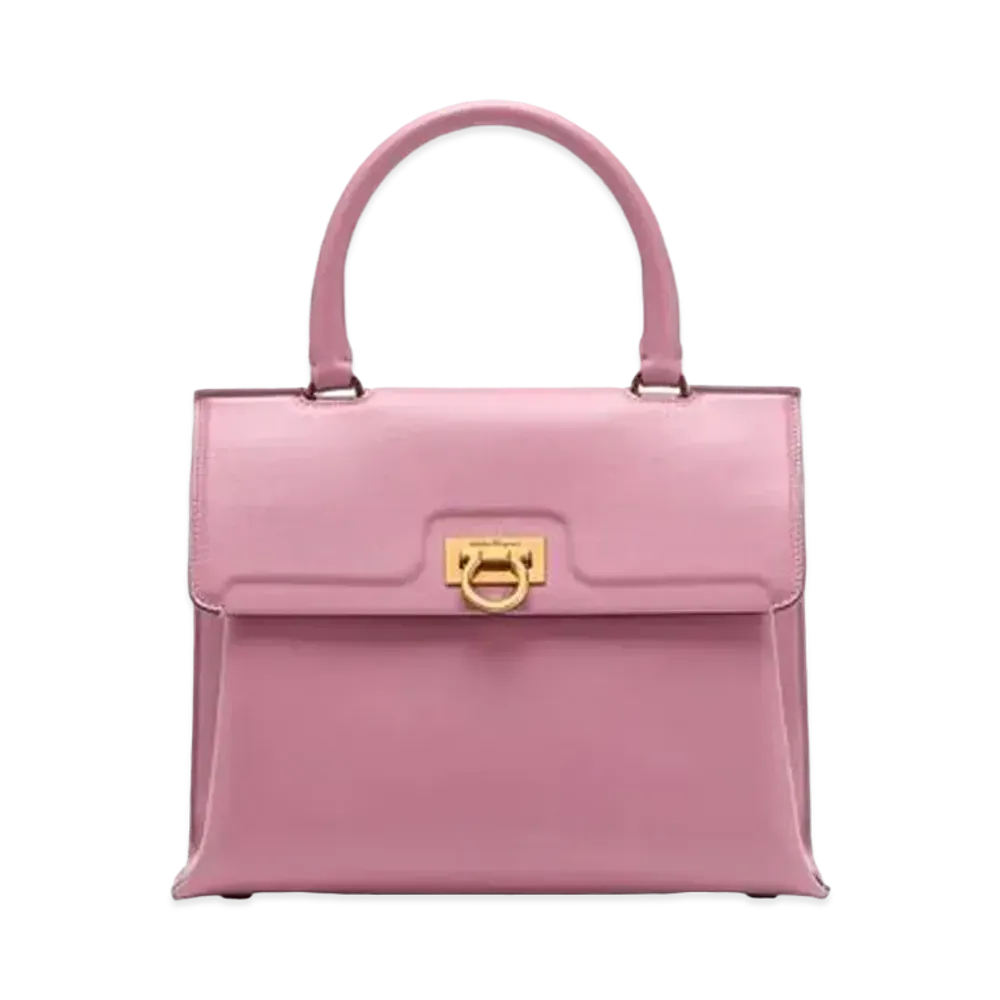 Salvatore Ferragamo Trifolio Top Handle (S) "Pink"