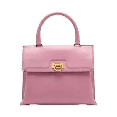Salvatore Ferragamo Trifolio Top Handle (S) "Pink"