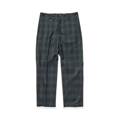 uniform experiment Stretch Wool Side Pocket Tapered Pants "Green"