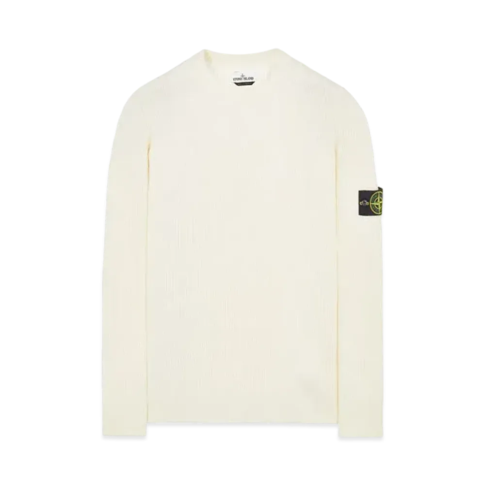Stone Island 521C2 FULL RIB PURE WOOL "Natural White"