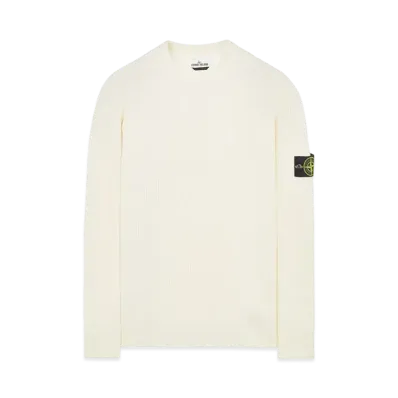 Stone Island 521C2 FULL RIB PURE WOOL "Natural White"