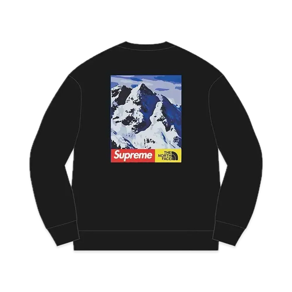 Supreme x The North Face Mountain Crewneck Sweatshirt "Black"
