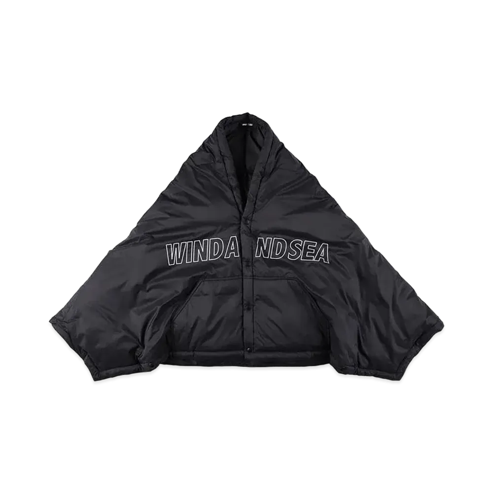 WIND AND SEA Wind Warm Puff Poncho "Black"