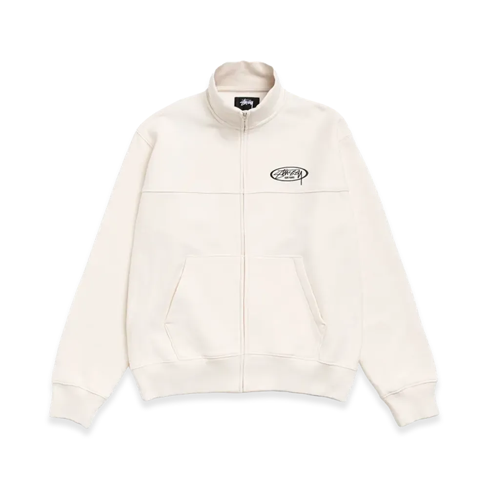 Stussy Fleece Track Jacket "Cream"