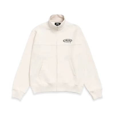 Stussy Fleece Track Jacket "Cream"