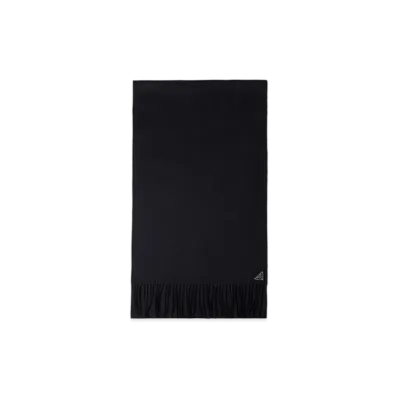 PRADA Silk and Cashmere Scarf "Black"