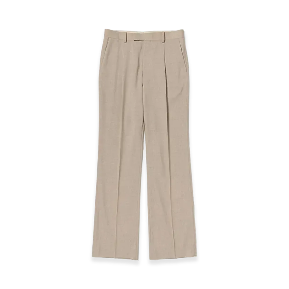 AURALEE Summer Twist Cashmere Pora Slacks "Top Brown Beige"