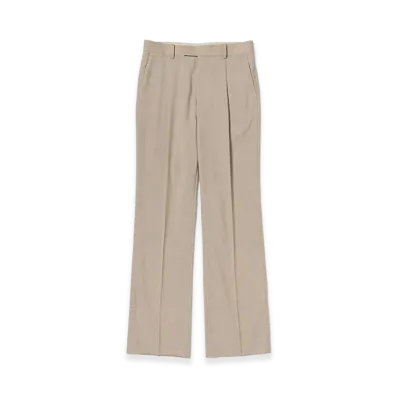 AURALEE Summer Twist Cashmere Pora Slacks "Top Brown Beige"