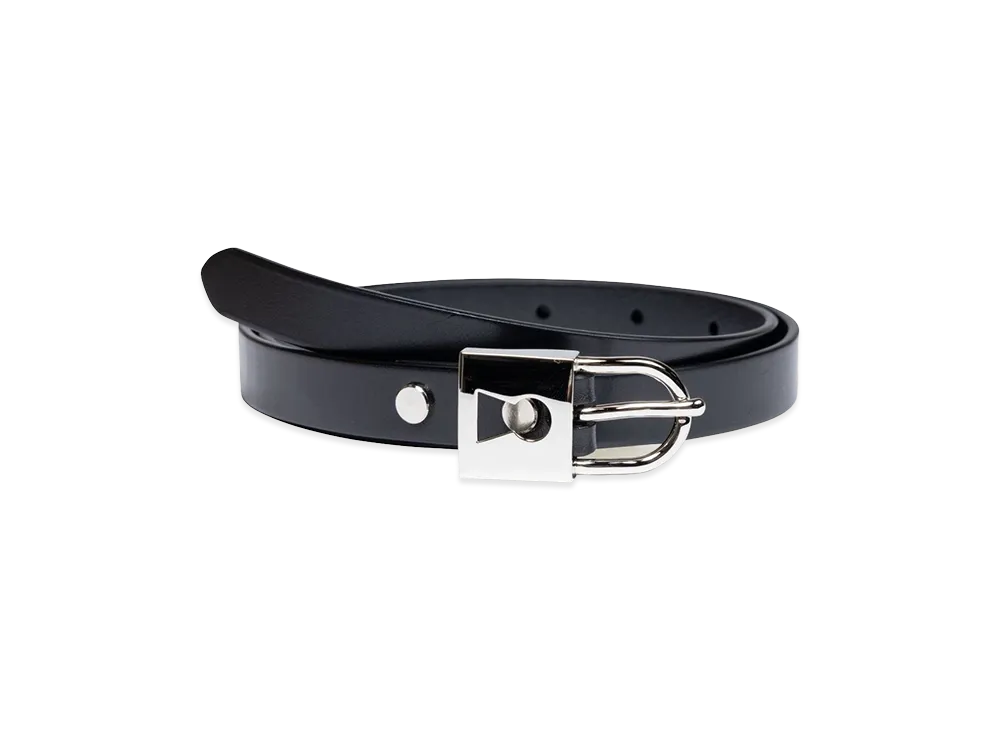 VAULTROOM Padlock Leather Belt "Black"