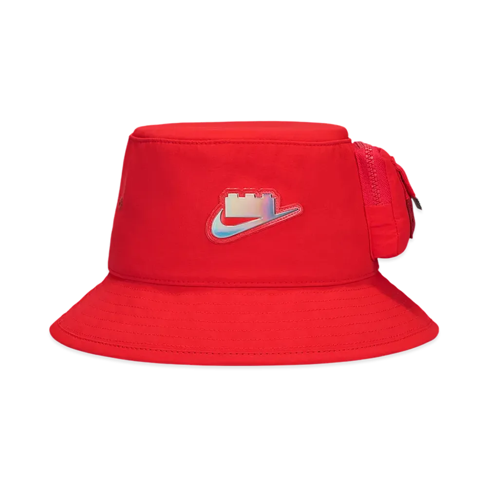 Nike x LEGO Collection Junior Apex Bucket Hat "Rush Red"
