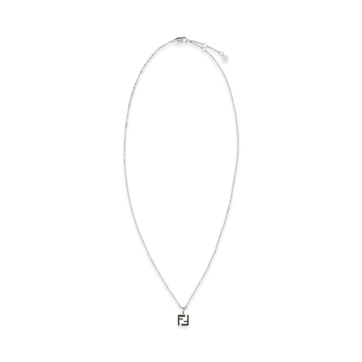 FENDI Metal FF Necklace "Silver"