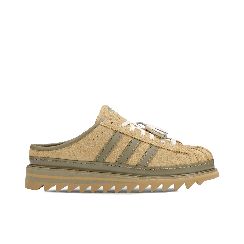 CLOT × adidas Sawtooth Mule by Edison Chen "Cardboard/Worn White"
