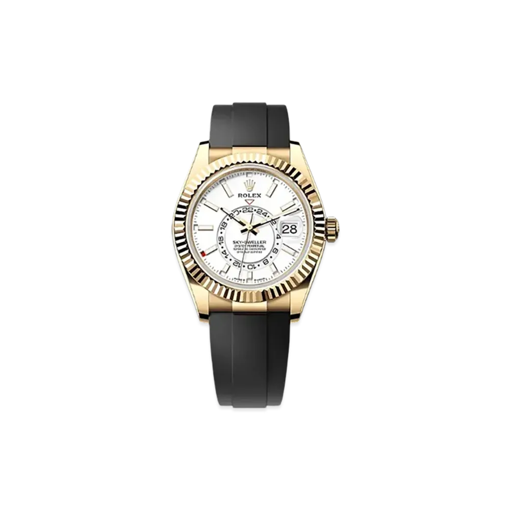 ROLEX Sky-Dweller 42mm Yellow Gold 336238 "Intense White"
