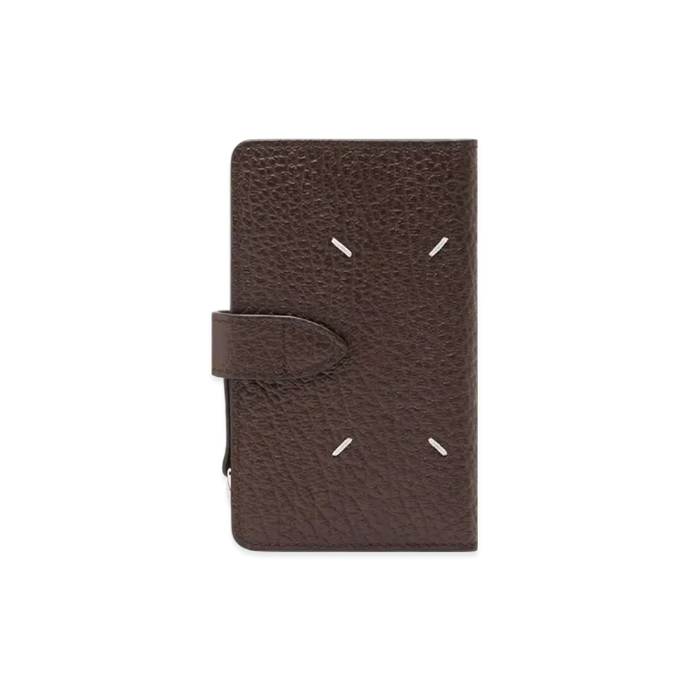 Maison Margiela Four Stitches Zip Wallet "Walnut"