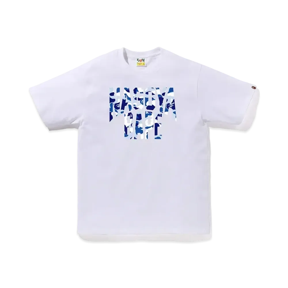 A BATHING APE Bape Store Nagoya NYC Logo Tee "White"