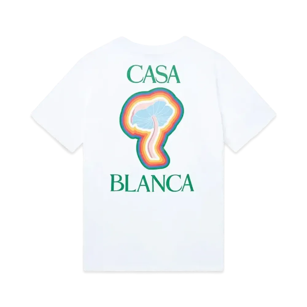 Casablanca Rainbow Mushroom T-Shirt "White"