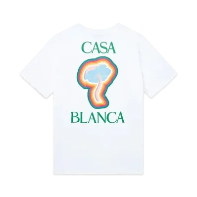 Casablanca Rainbow Mushroom T-Shirt "White"