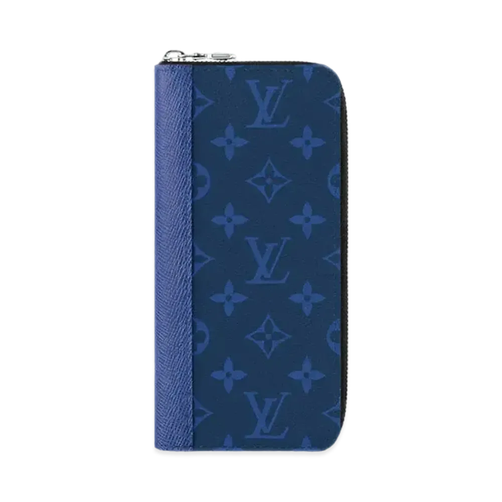 Louis Vuitton Zippy Wallet Vertical Taigarama "Cobalt"