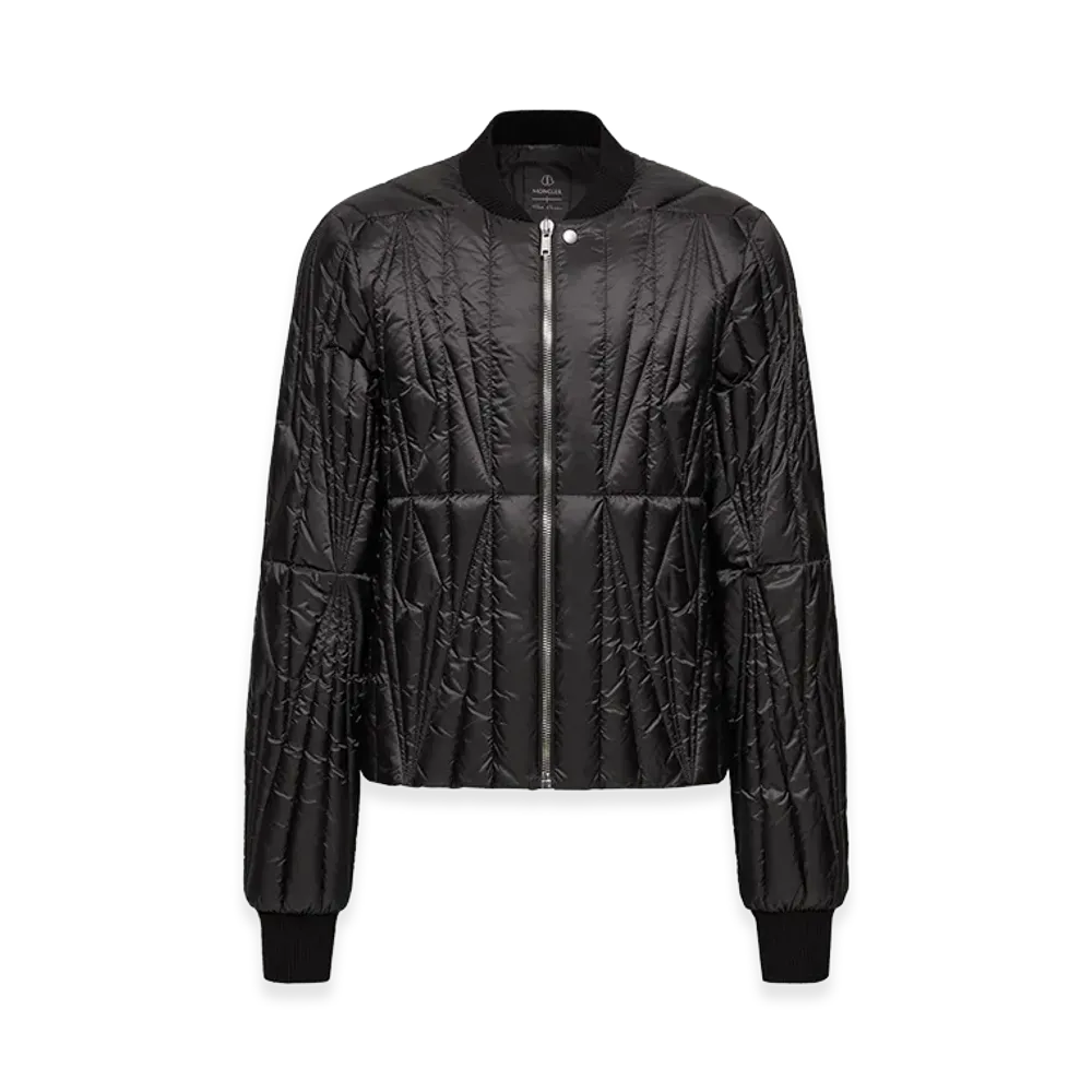 MONCLER x Rick Owens Geocamo Flight Down Jacket "Black"