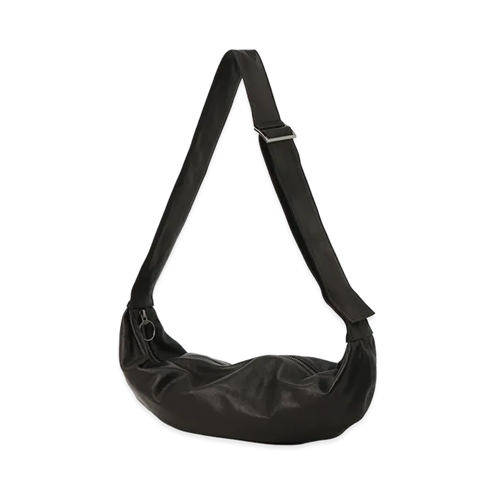 WILDSIDE YOHJI YAMAMOTO Cow Leather Body Bag "Black"