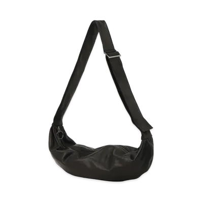 WILDSIDE YOHJI YAMAMOTO Cow Leather Body Bag "Black"